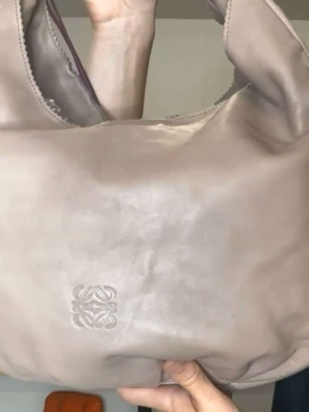 Loewe bundle Leather Hobo Bag w/ cardholder